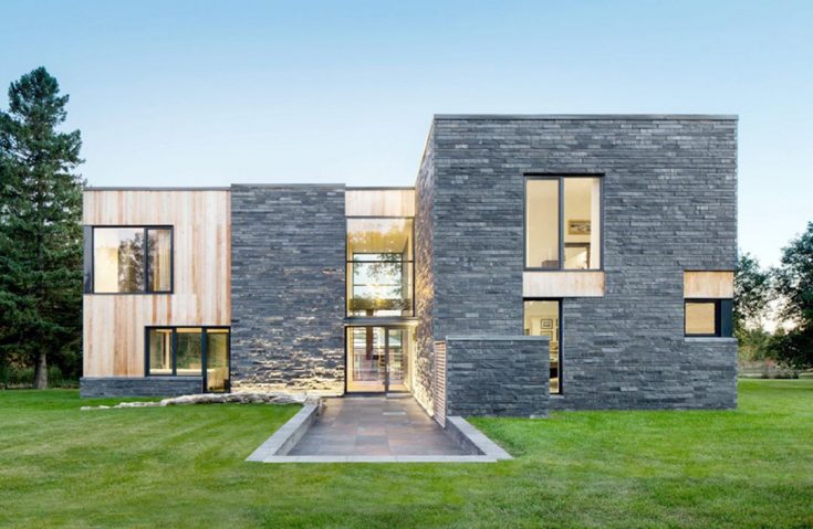 Awesome Stone Modern House Architecture