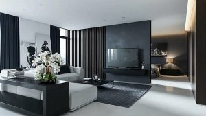 Living Room Black Interior Ideas