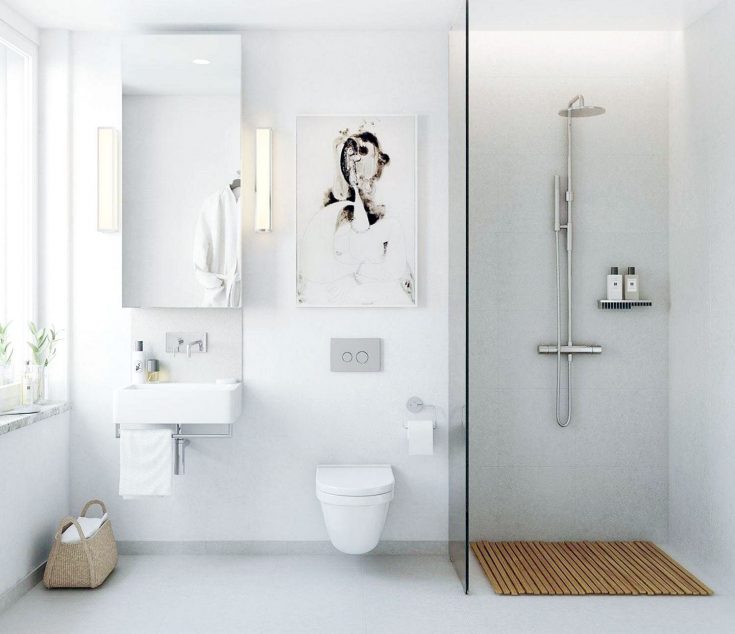Minimalist Scandinavian Style Bathroom