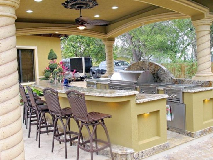Outdoor Kitchen Bar Backyard Ideas
