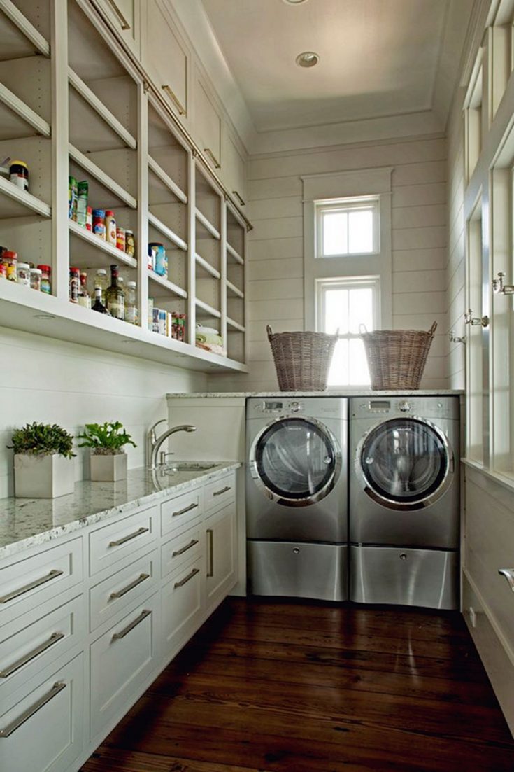 Kitchen Design With Small Laundry Room