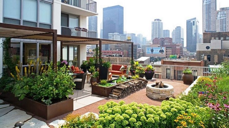 Awesome Rooftop Garden Design