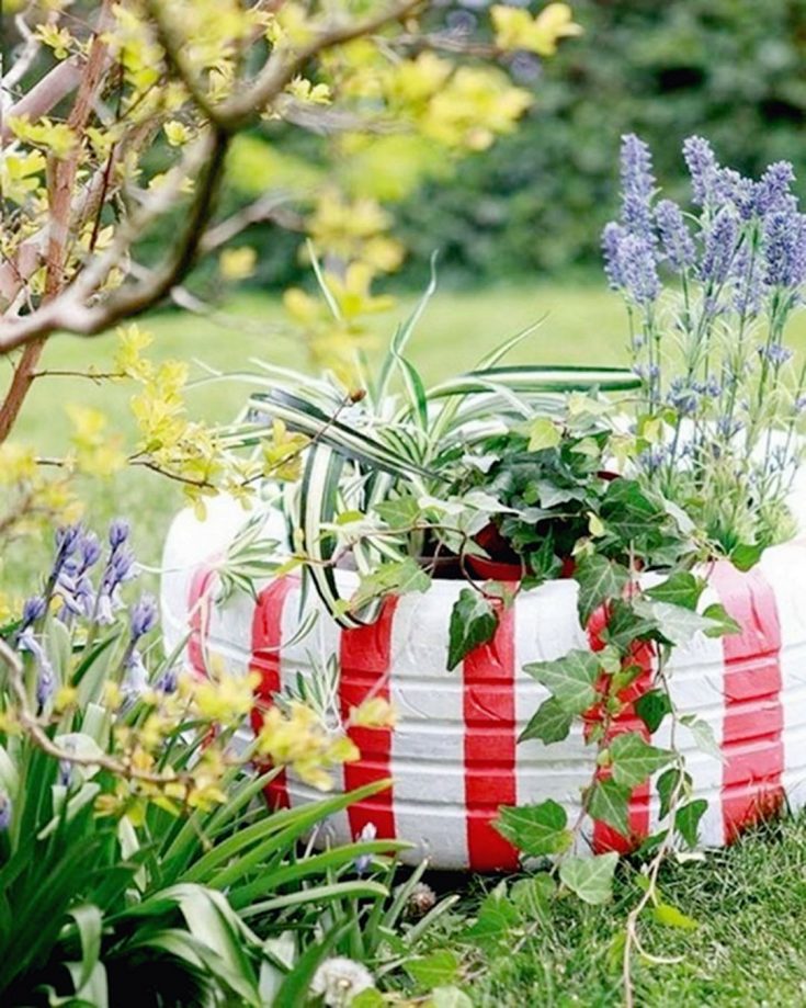 Beautiful Garden Decoration Ideas With Old Tires
