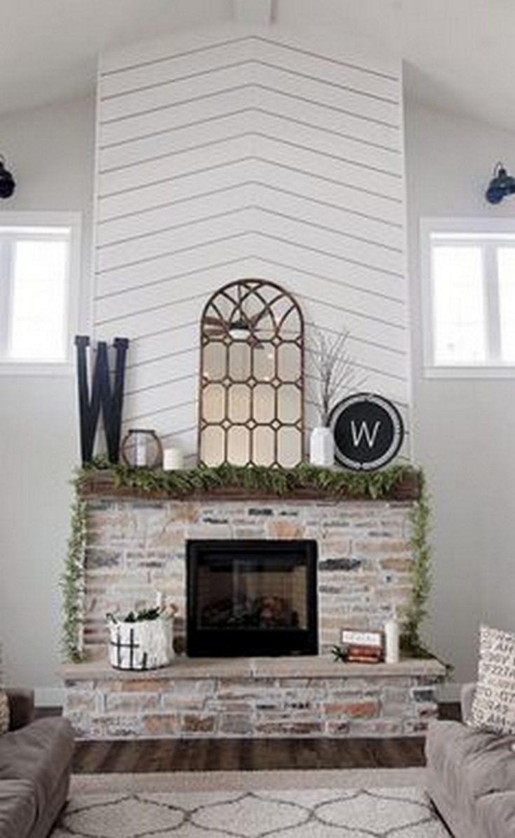 Farmhouse DIY Fireplace Decoration