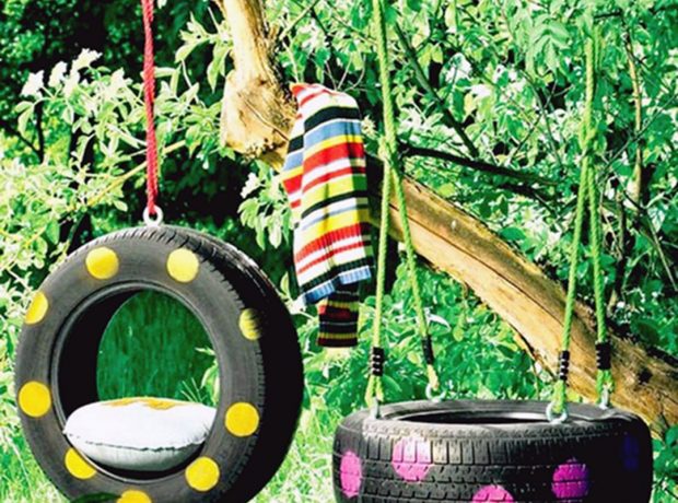 Upcycled Tires Raecycling For Garden Swing Ideas