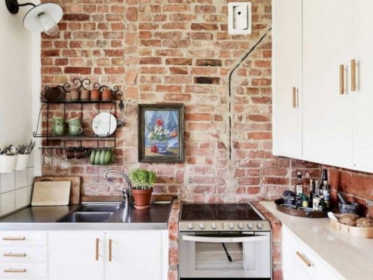 Best Brick Wall Kitchen Interior Ideas