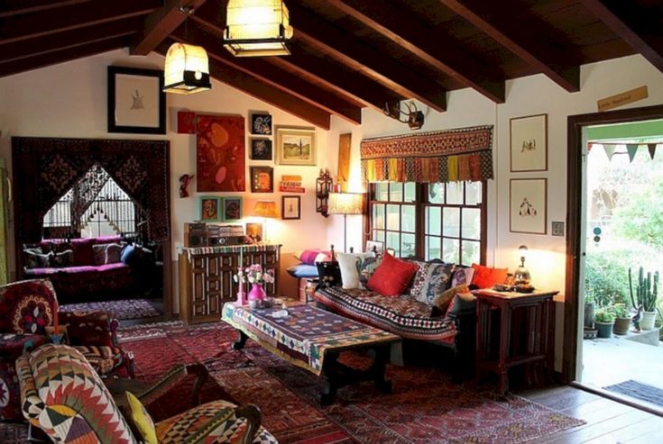 Bohemian Living Room Decoration Ideas