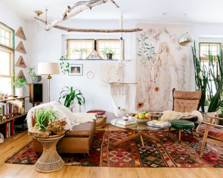 Chic Bohemian Living Room Design