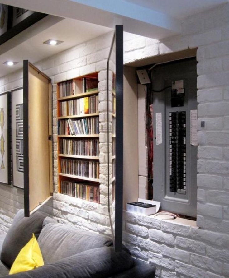 Ideas Of Storage Hidden In The Wall