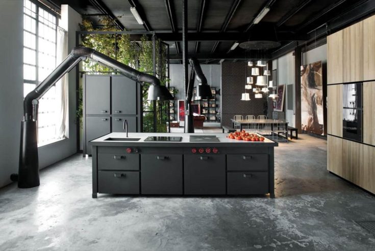Industrial Kitchens With Alluring