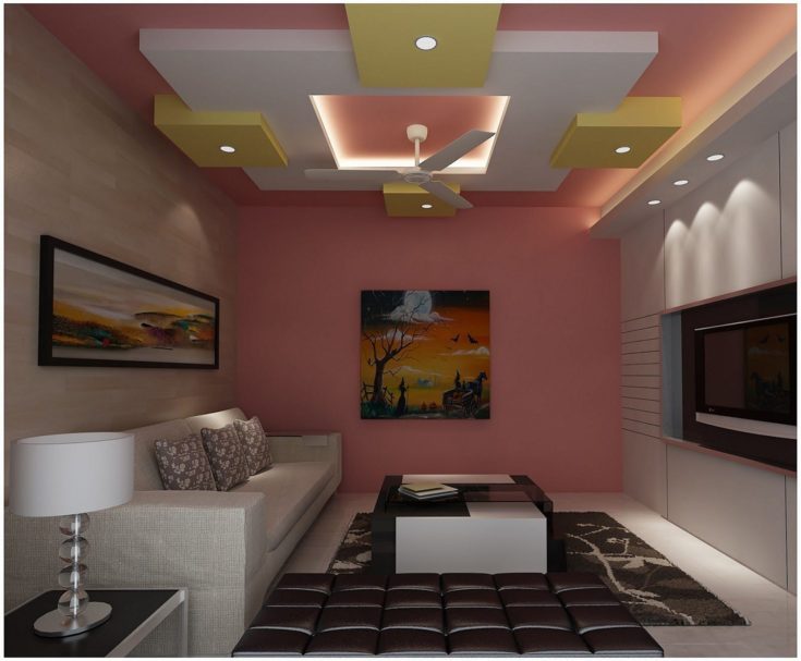 Simple Living Room Ceiling Design