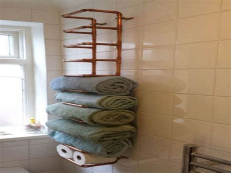 Unique Towel Bathroom Storage Ideas