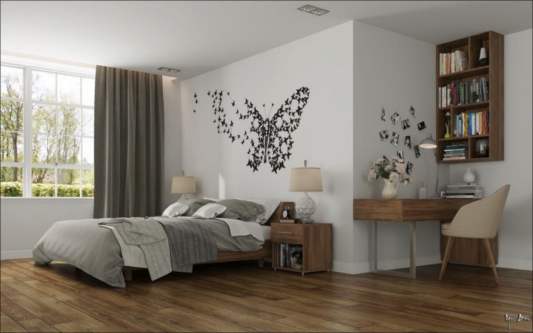 Bedroom Butterfly Wall Art Ideas