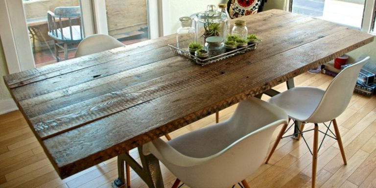 DIY Reclaimed Wood Dining Table Ideas