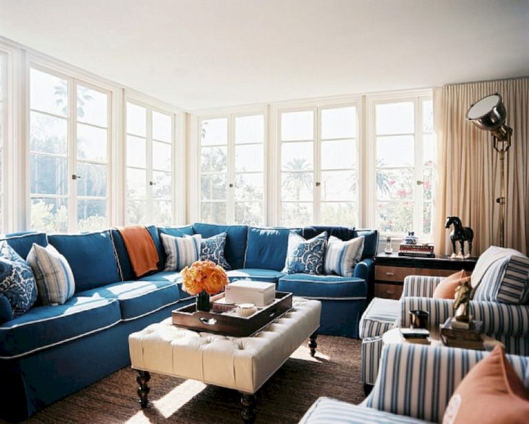 Living Room With Colorful Pillow Ideas