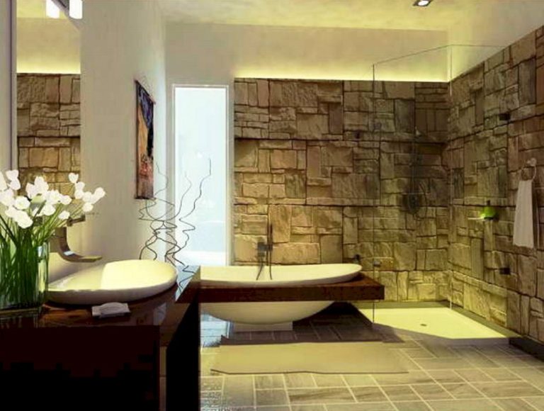 Best Modern Natural Bathroom Decoration