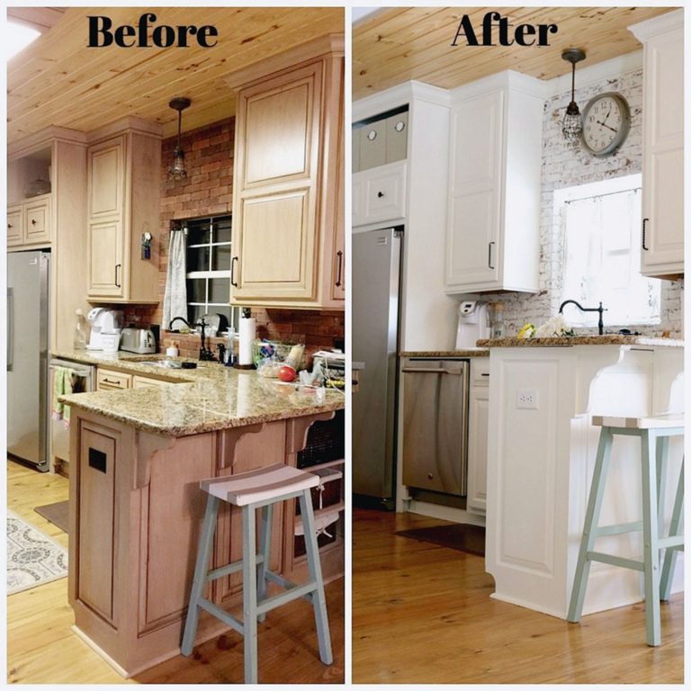 Budgetly Before And After Kitchen Cabinet Makeover