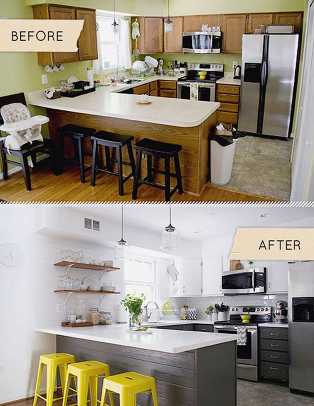 Easy And Cheap Kitchen Cabinet Makeover