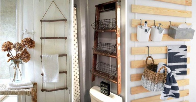 Hanging Bathroom Storage Design Ideas