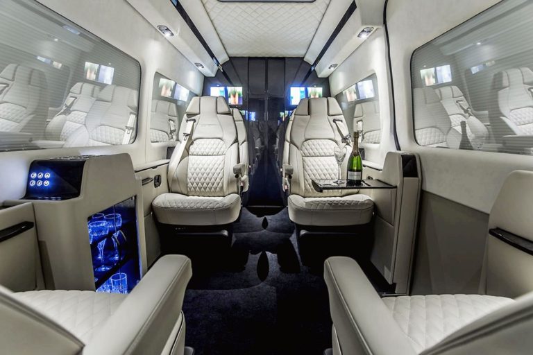 Mercedes Benz Sprinter 22 Passenger Interior Like Private Jet