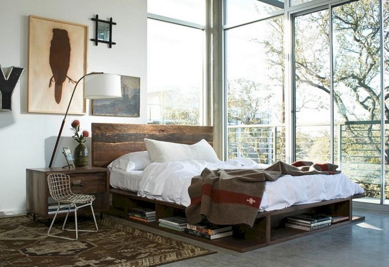 Simple Industrial Bedroom Design Ideas