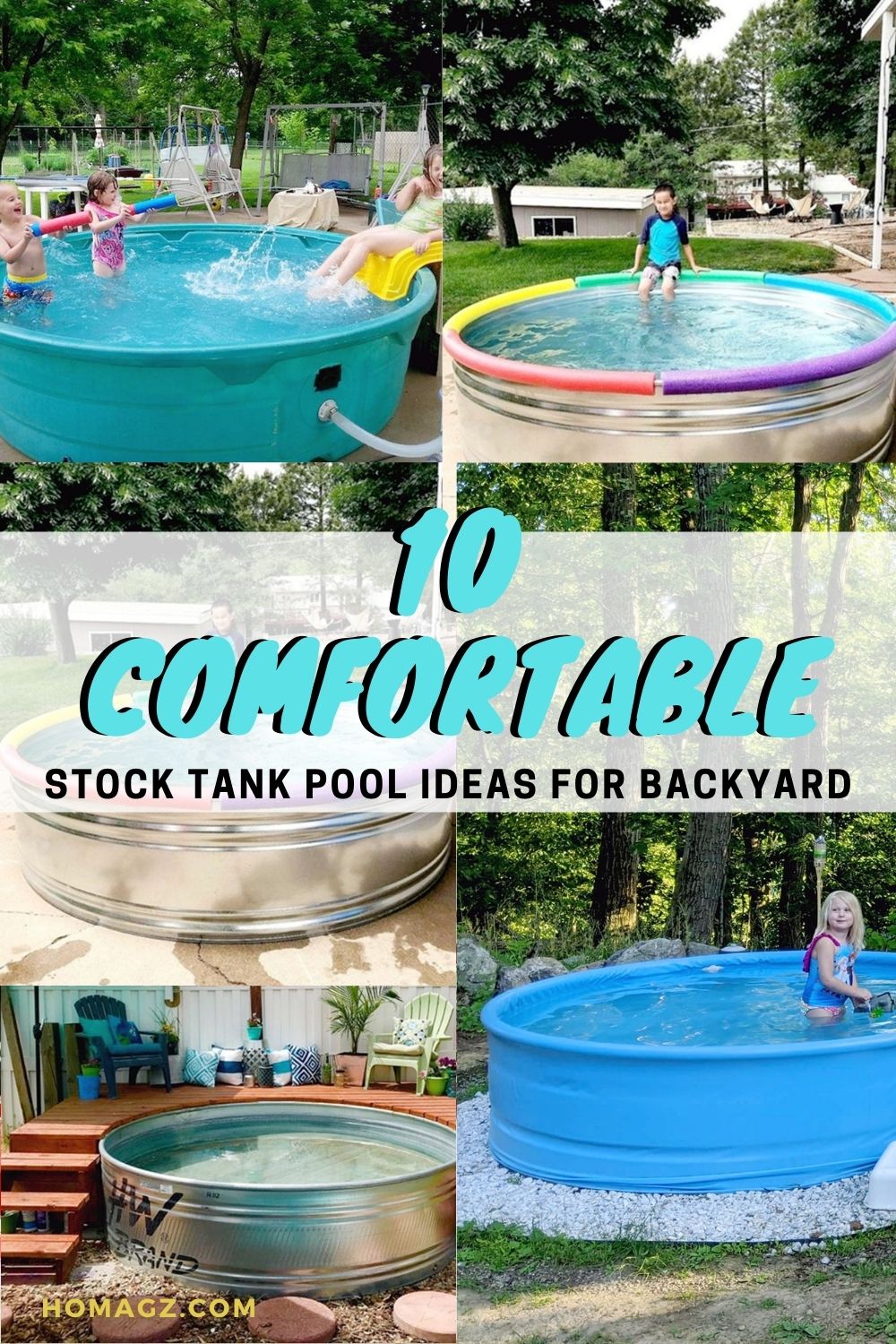 10 Comfortable Stock Tank Pool Ideas For Backyard