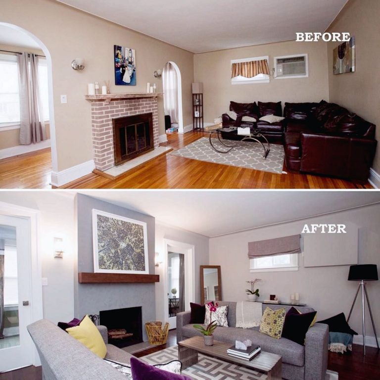 Beautiful Living Room Renovation on A Budget