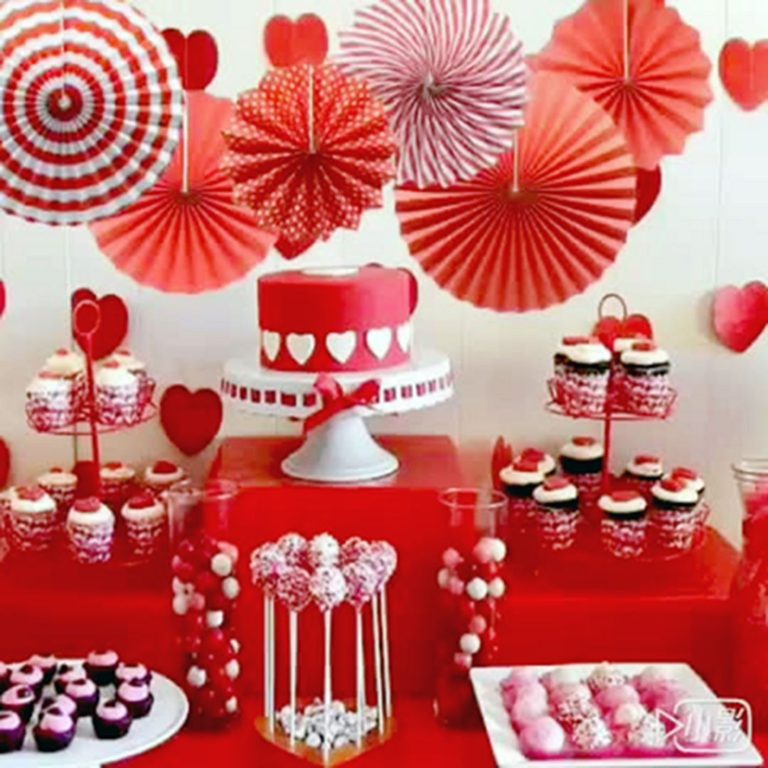 Beautiful Paper Crafts Valentine's Day Tabel Decor