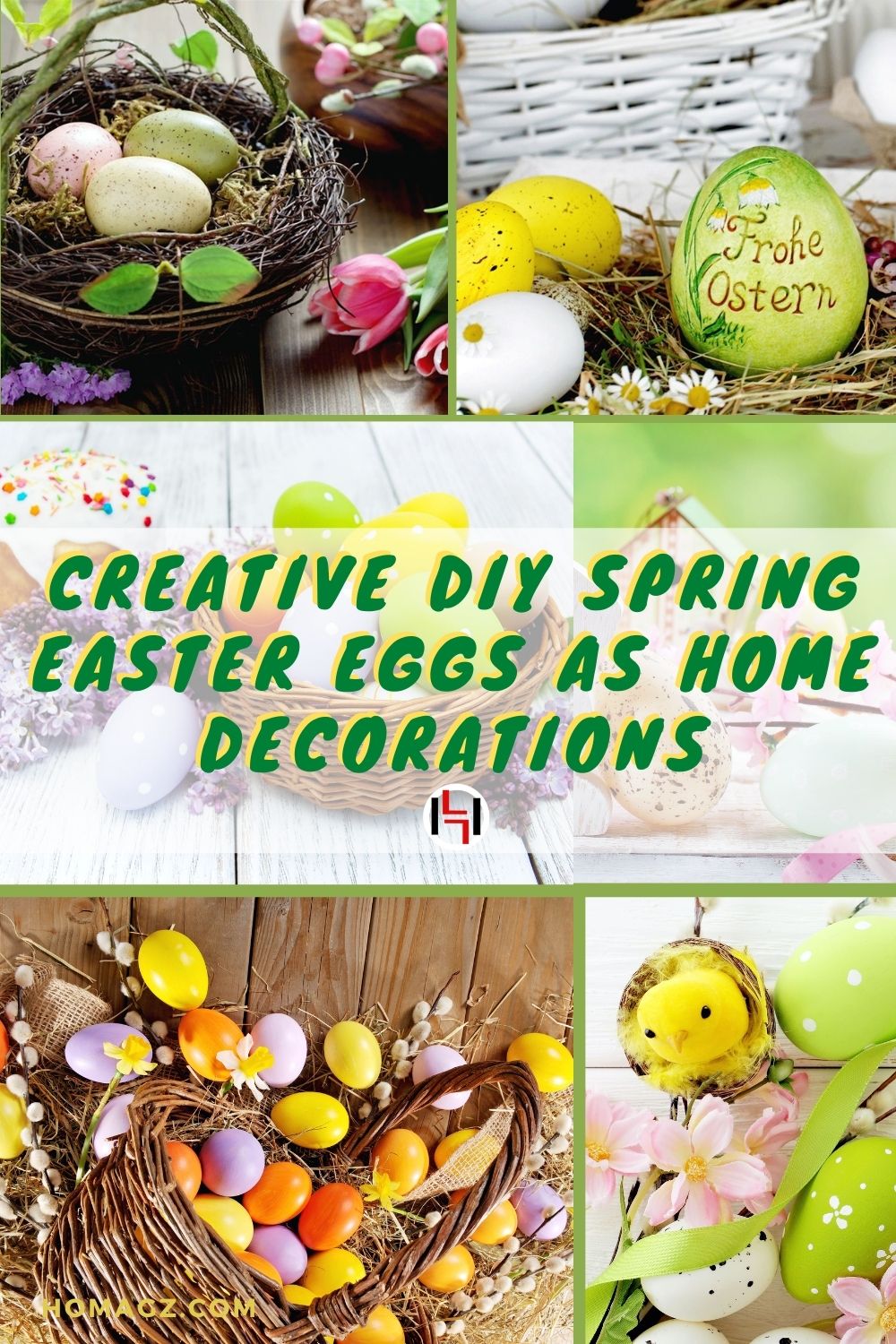 Creative DIY Spring Easter Eggs As Home Decorations