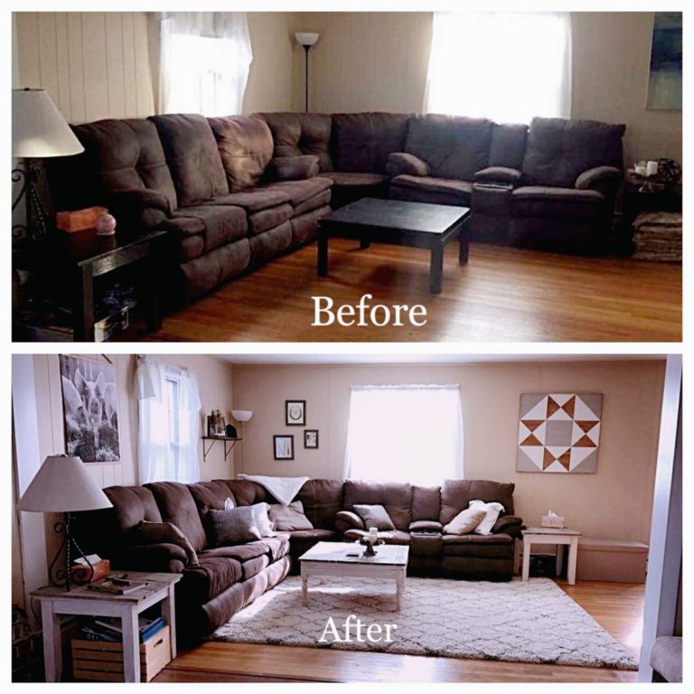 Easy And Cheap Farmhouse Living Room Makeover
