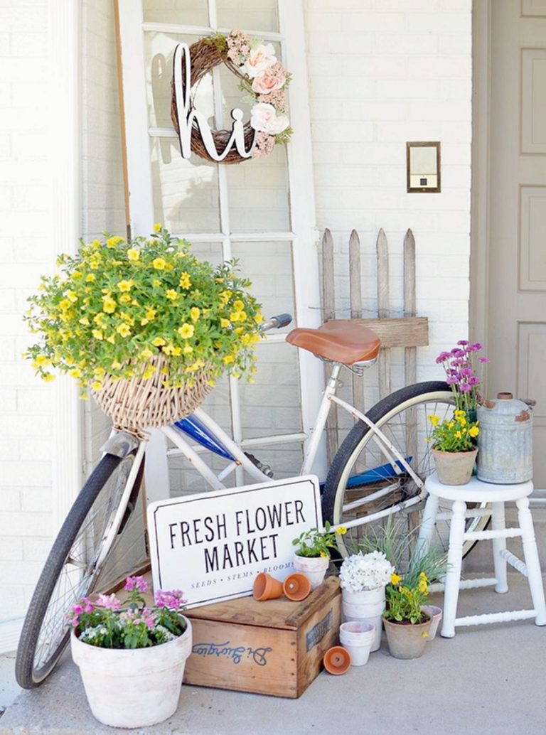 Farmhouse Style Summer Porch Front Porch Decorating