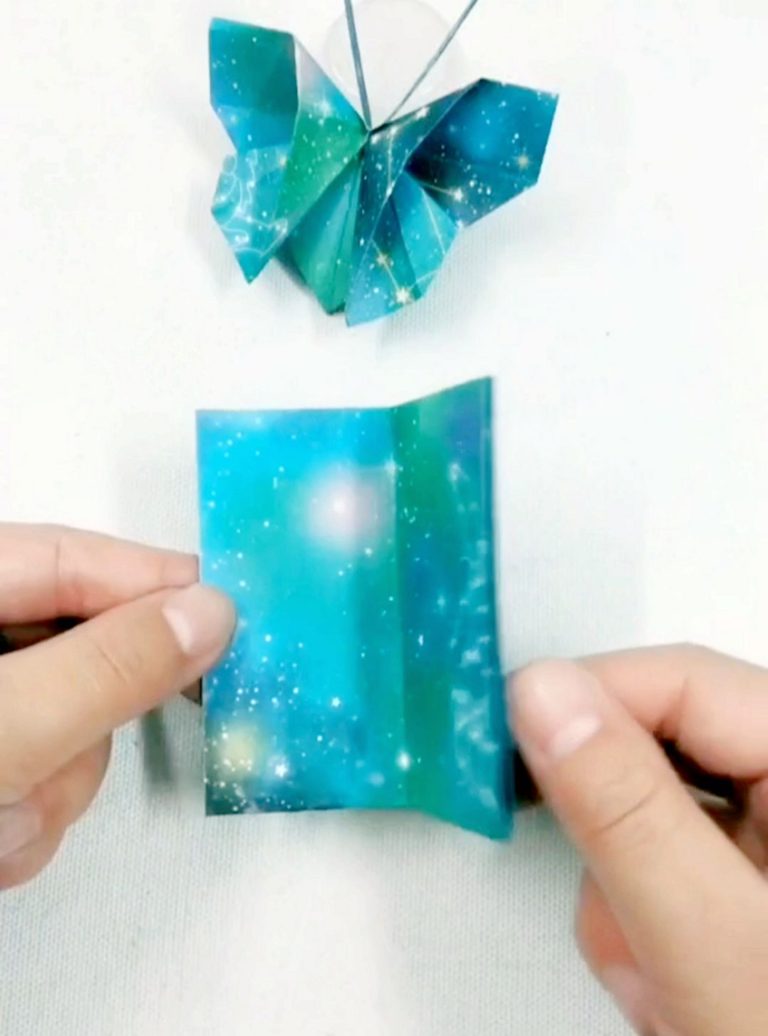 Make A Butterfly Out Of Colored Paper