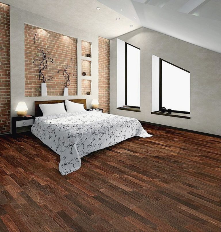 Modern Laminate Flooring for Chic Bedroom Interior 