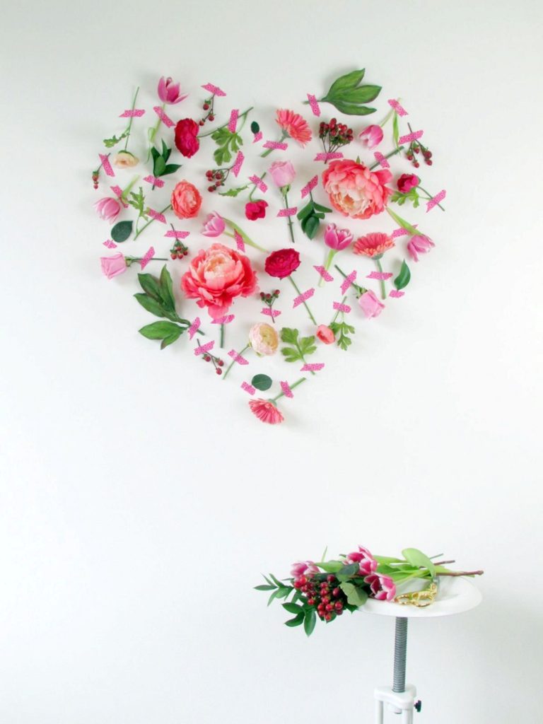 Pretty Valentine Day Flower Wall Art Ideas