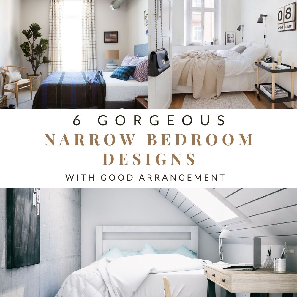 6 Gorgeous Narrow Bedroom Designs With Good Arrangement