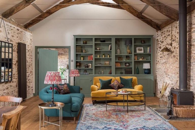 Cheerful Rustic Living Room