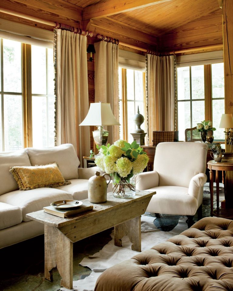 Classic Rustic Living Room Design