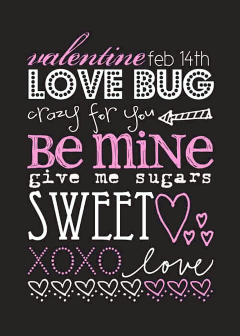 Love Bug Crazy For You Valentine Quote