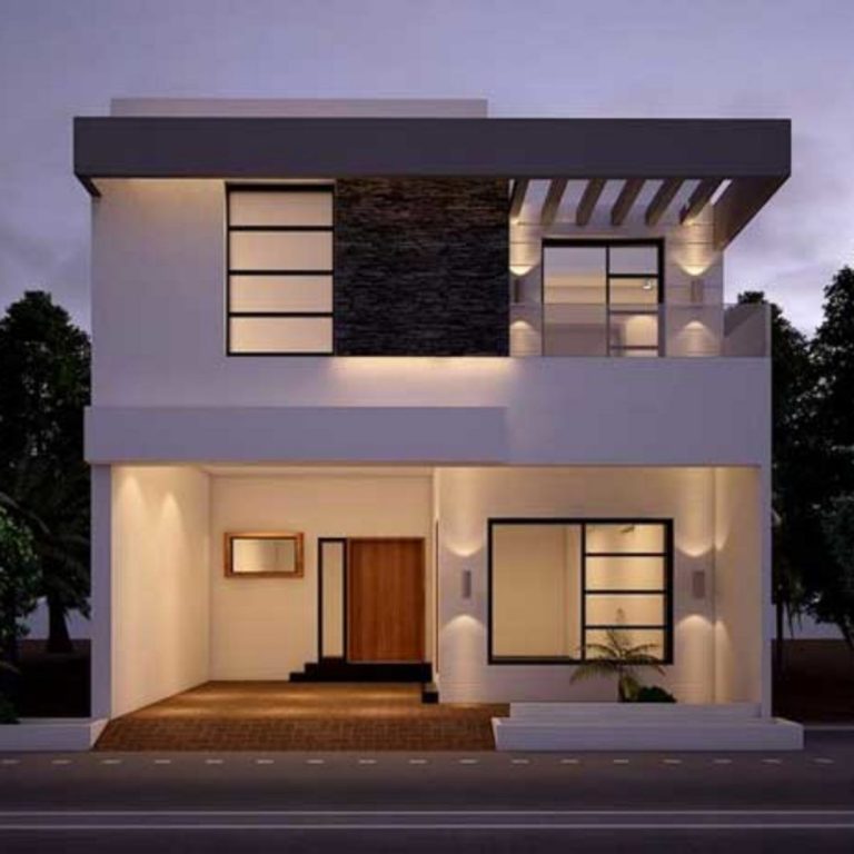 Simple Minimalist Two-storey House