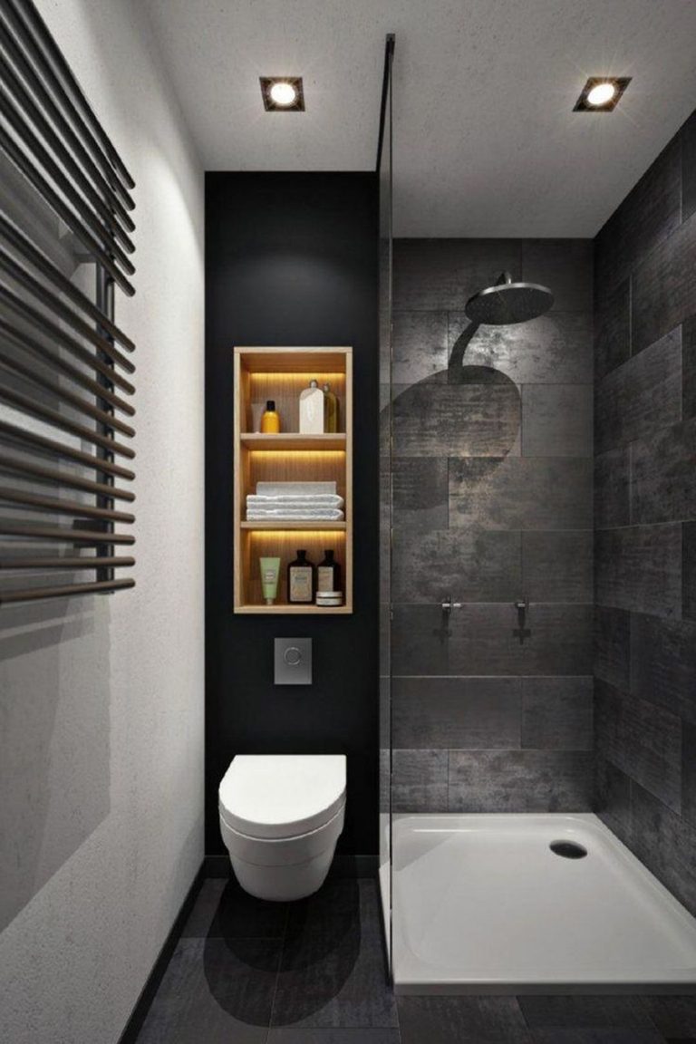 Small Black Bathroom Designs