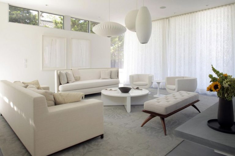 Modern Home Interior With White ColorTheme