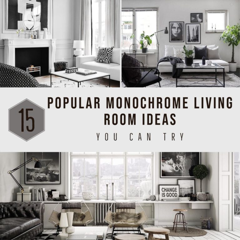 15 Popular Monochrome Living Room Ideas You Can Try