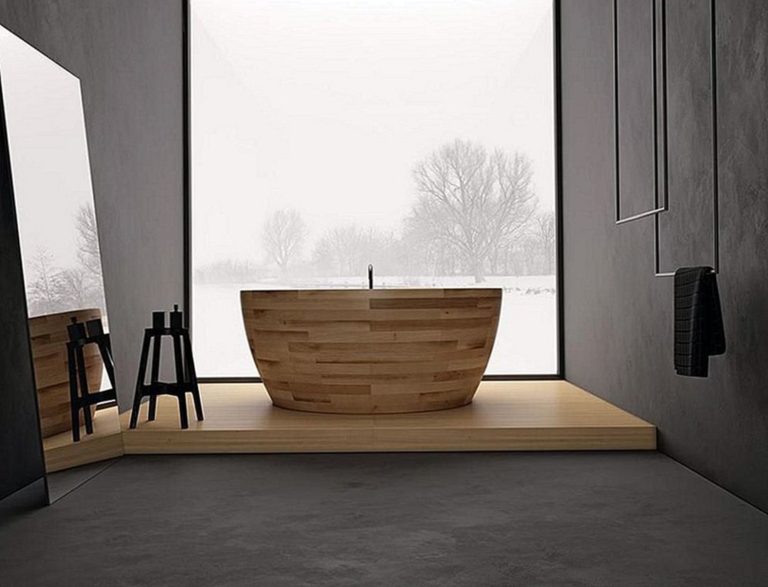 Modern Wood Bathroom