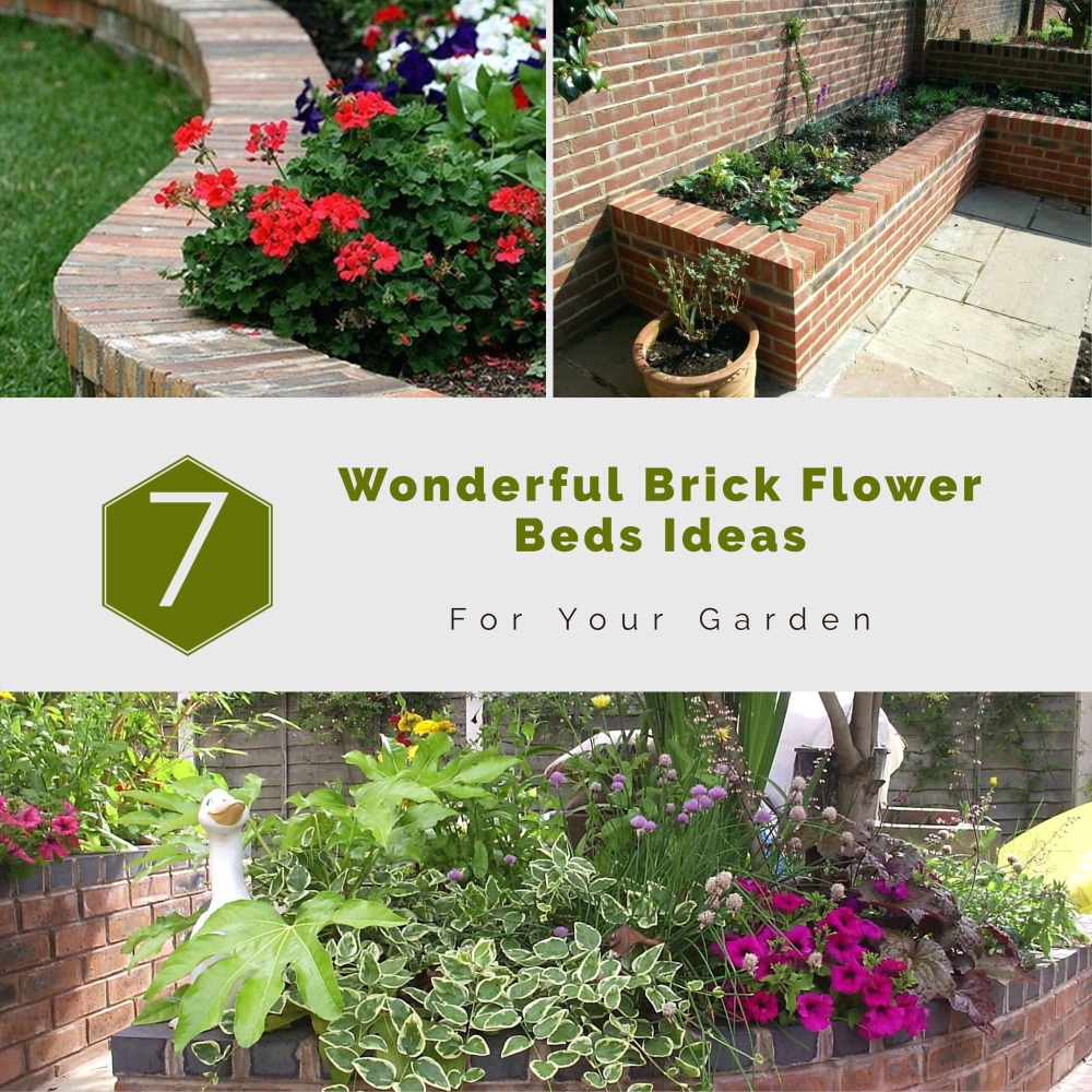 7 Wonderful Brick Flower Beds Ideas For Your Garden