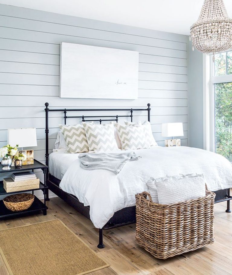 The Real Shiplap Bedroom