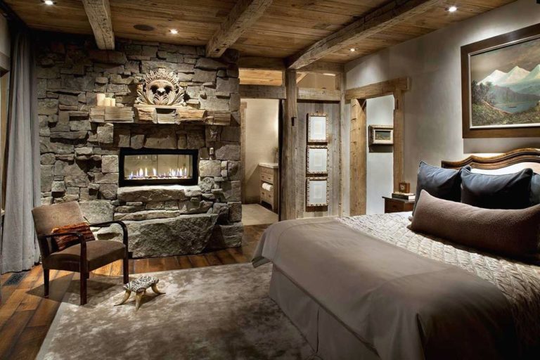 Rustic Bedroom Decorating Ideas from Canacian Log Homes