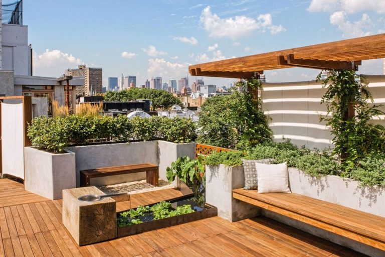 Cool Minimalist Rooftop Garden Ideas