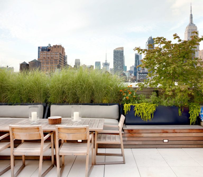 Minimalist Rooftop Garden Design Ideas