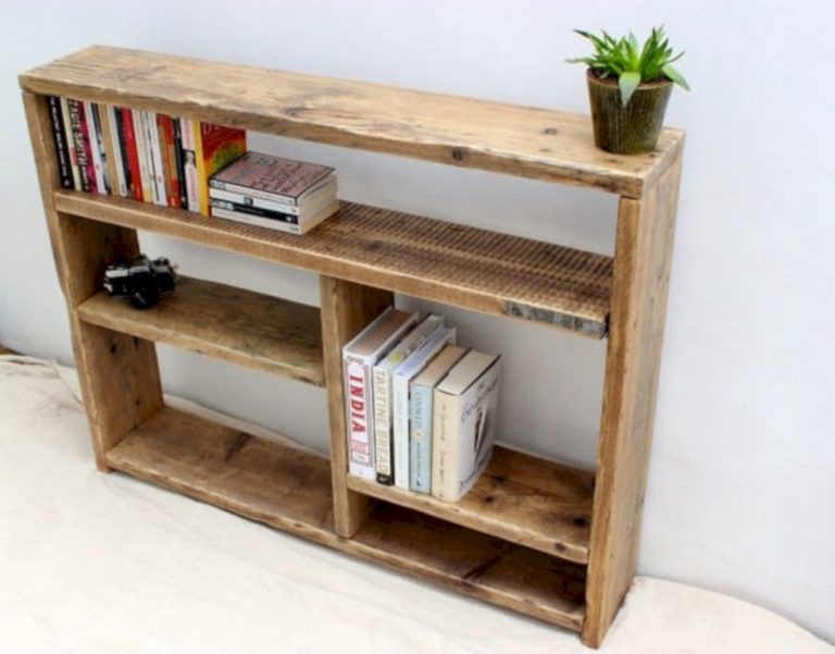 DIY Bookcase Reclaimed Wood