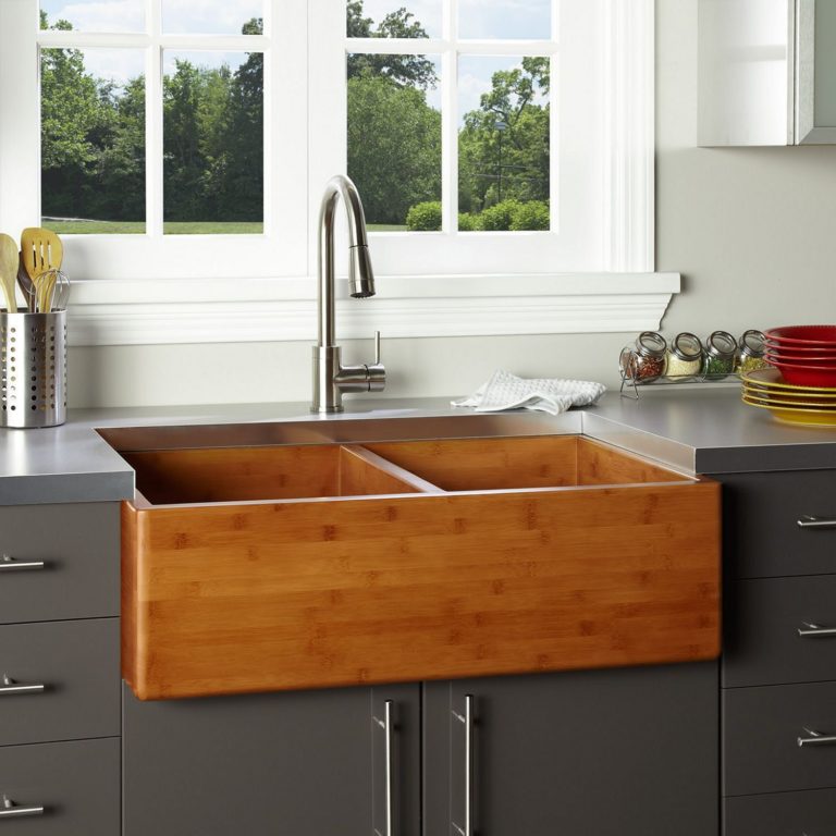 Fascinating Wood Kitchen Sink Ideas